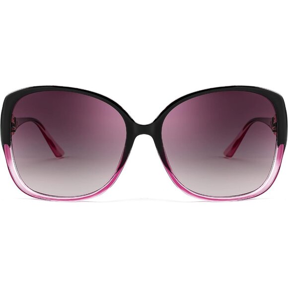 Women's Fashion Sunglasses Square Frame With Pearl Sparkling Eyes Protection - Picture 8 of 15